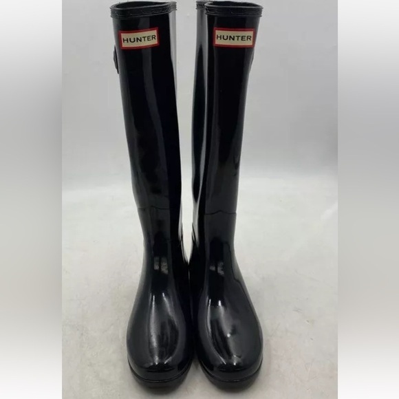 Hunter Shoes - Hunter Black Tall Rain Boots Women's Size 5